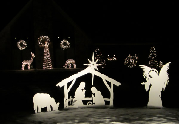 Nativity in the snow