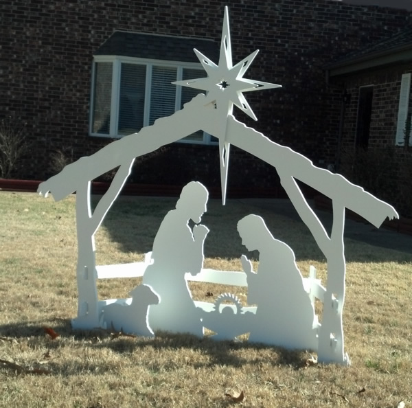 Closeup of beautiful nativity