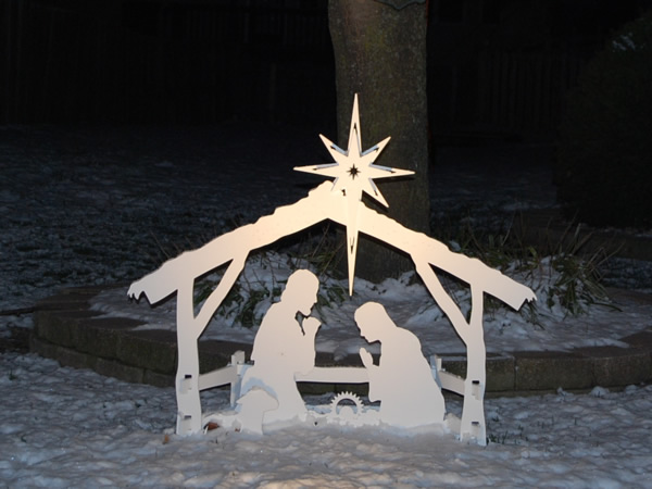 Nativity in the snow